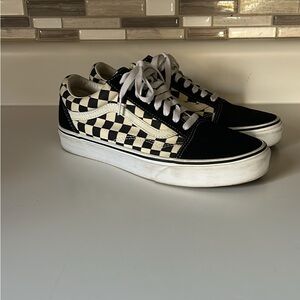 Vans Black and White Checkered Sneakers